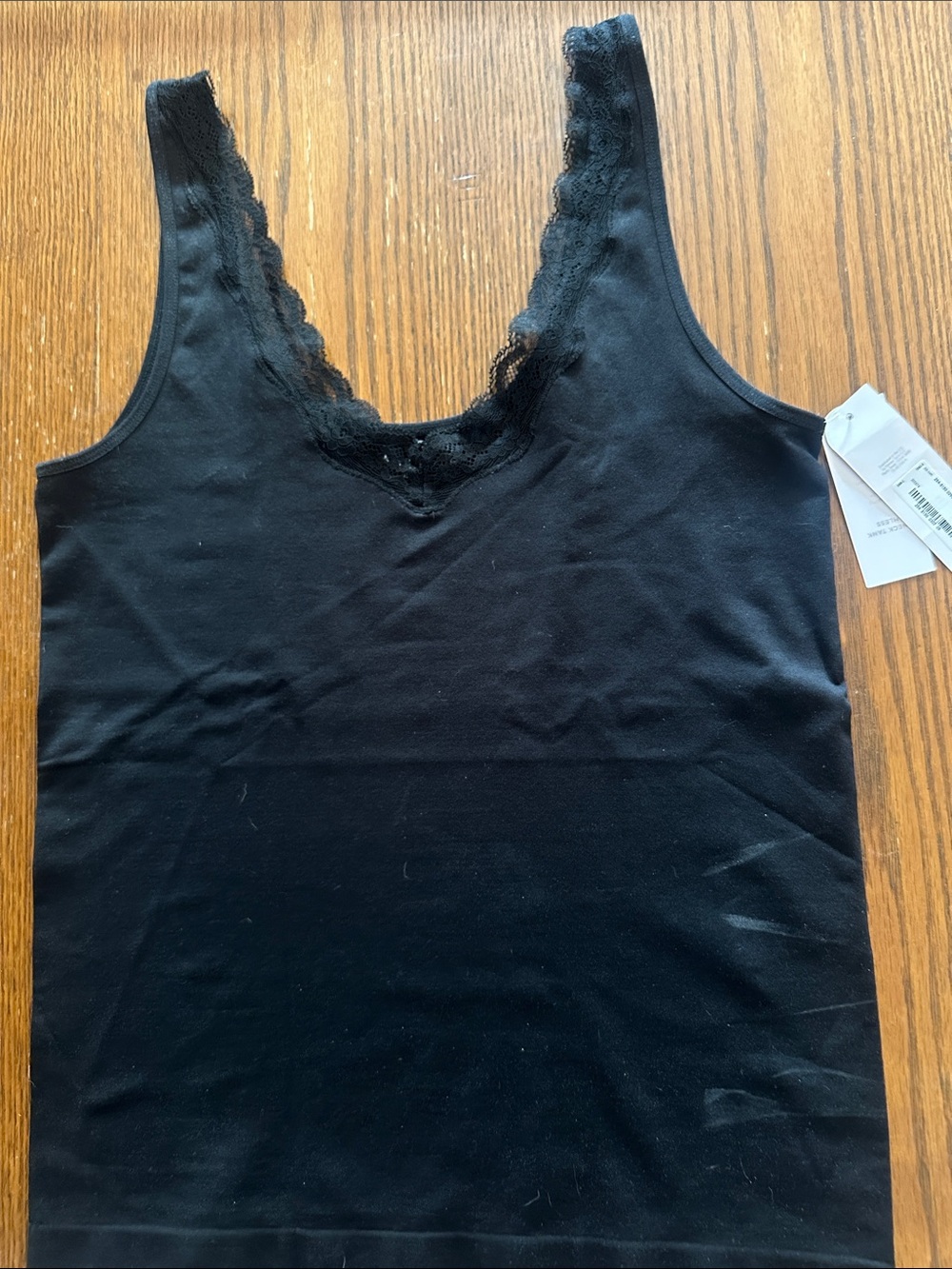 Ambrielle Black Scoop Neck Tank Top